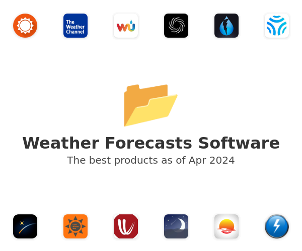 The best Weather Forecasts products