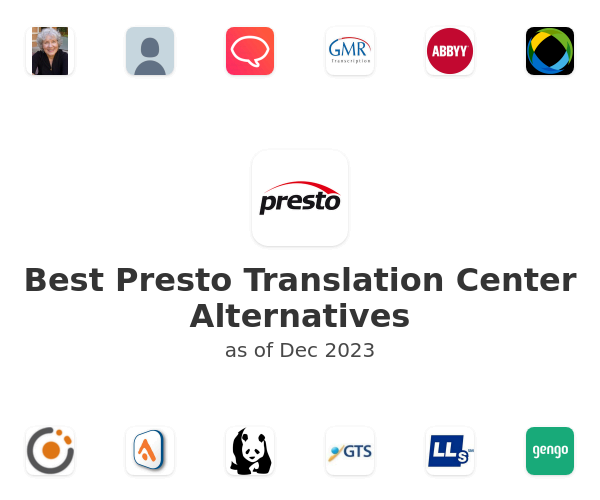 Best Presto Translation Center Alternatives