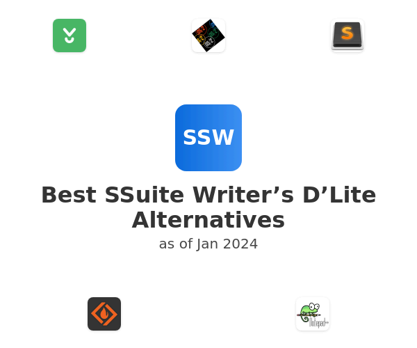 Best SSuite Writer’s D’Lite Alternatives