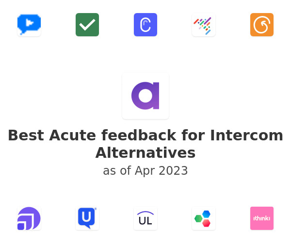 Best Acute feedback for Intercom Alternatives