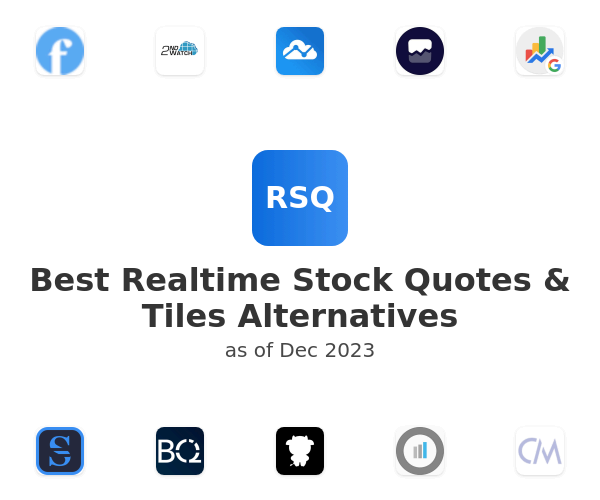 Best Realtime Stock Quotes & Tiles Alternatives