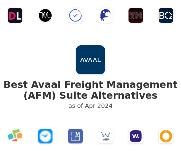 Best Avaal Freight Management (AFM) Suite Alternatives
