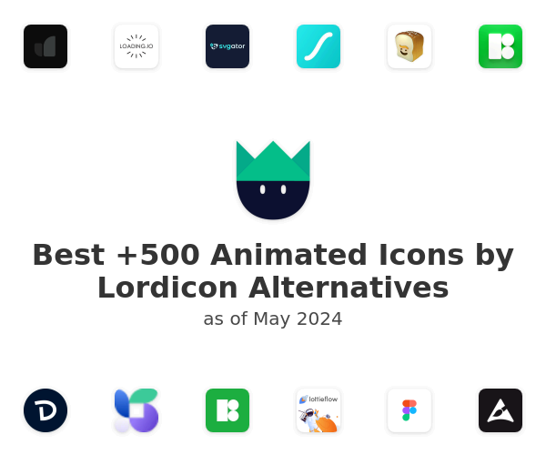 Best +500 Animated Icons by Lordicon Alternatives