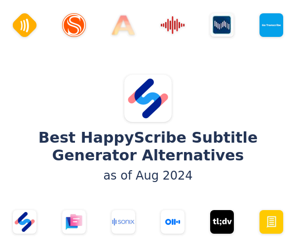 Best HappyScribe Subtitle Generator Alternatives