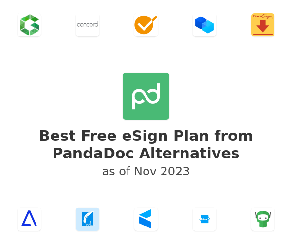 Best Free eSign Plan from PandaDoc Alternatives