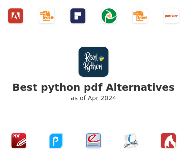 Best python pdf Alternatives