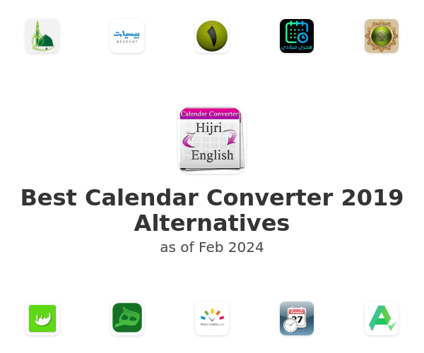 Best Calendar Converter 2019 Alternatives