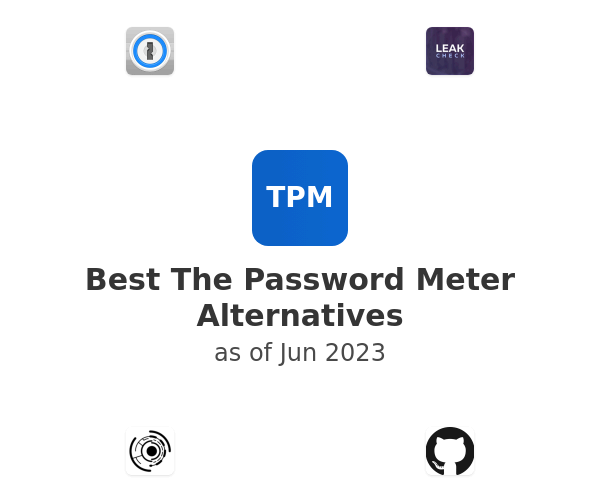 Best The Password Meter Alternatives