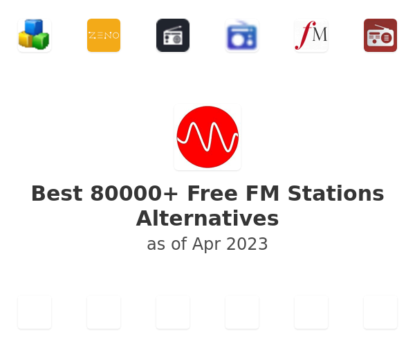 Best 80000+ Free FM Stations Alternatives