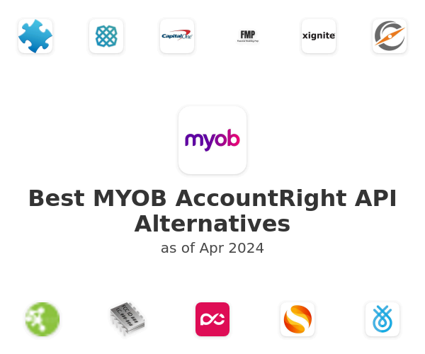 Best MYOB AccountRight API Alternatives