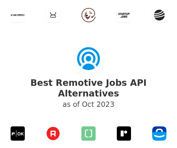 Best Remotive Jobs API Alternatives
