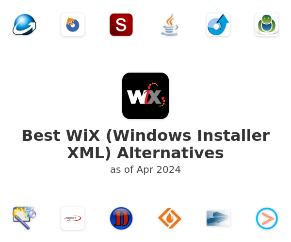 Best WiX (Windows Installer XML) Alternatives