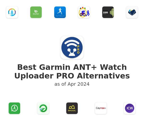 Best Garmin ANT+ Watch Uploader PRO Alternatives