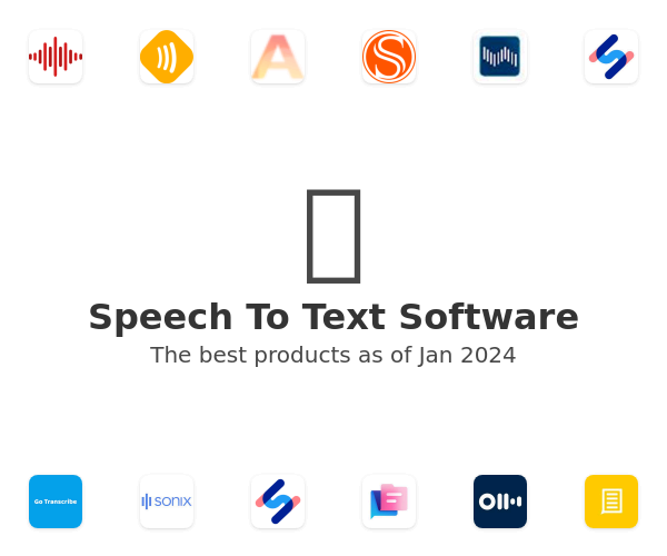 The best Speech To Text products