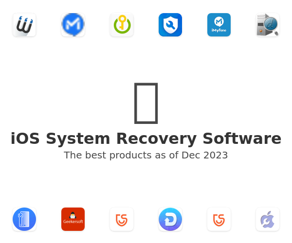 The best iOS System Recovery products