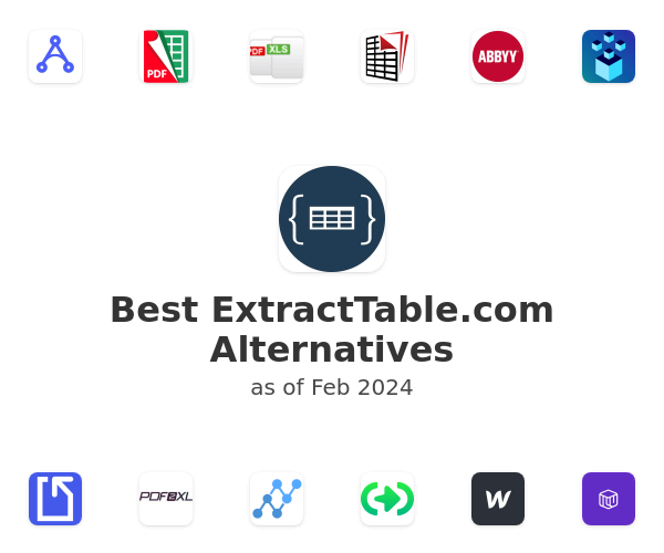 Best ExtractTable.com Alternatives