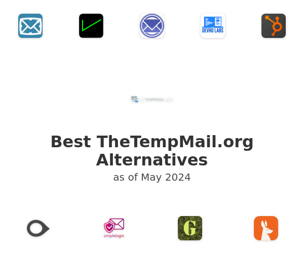 Best TheTempMail.org Alternatives