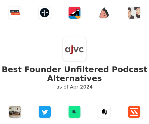 Best Founder Unfiltered Podcast Alternatives