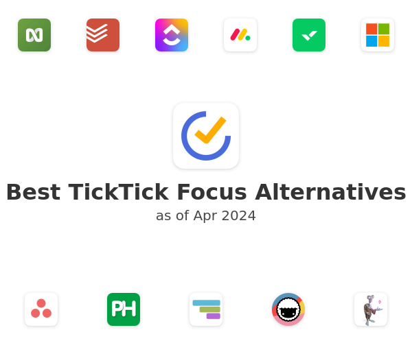 Best TickTick Focus Alternatives