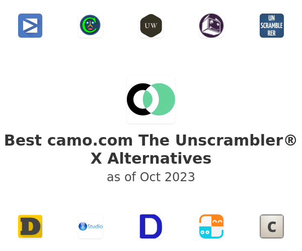 Best camo.com The Unscrambler® X Alternatives