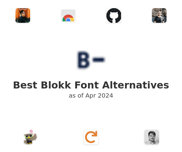 Best Blokk Font Alternatives