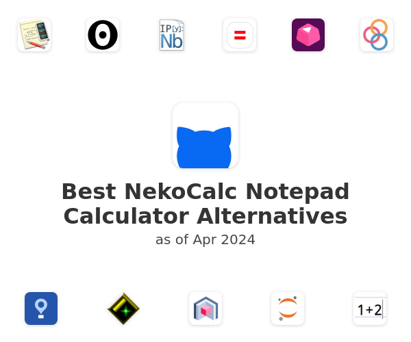 Best NekoCalc Notepad Calculator Alternatives
