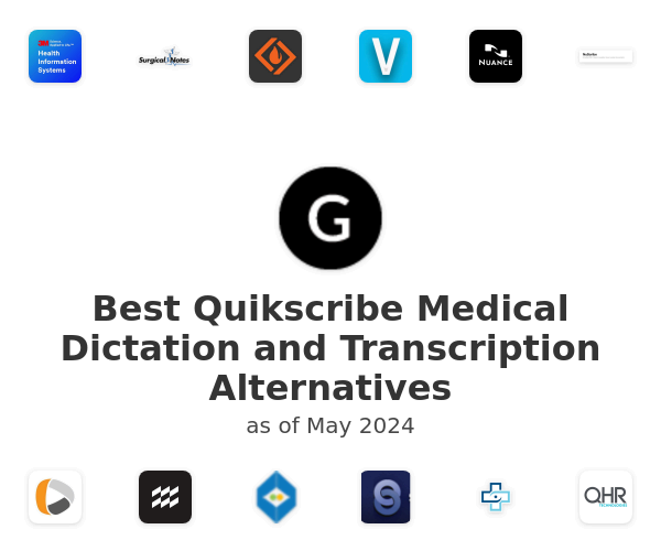 Best Quikscribe Medical Dictation and Transcription Alternatives