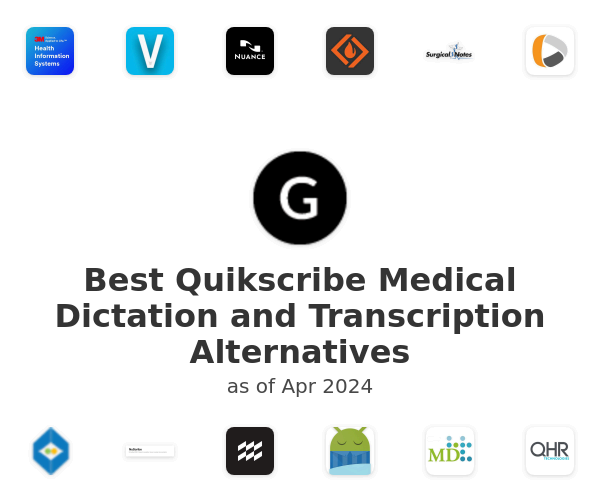Best Quikscribe Medical Dictation and Transcription Alternatives