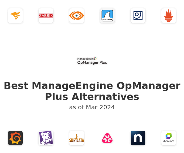 Best ManageEngine OpManager Plus Alternatives