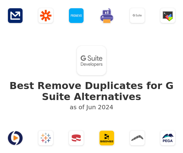 Best Remove Duplicates for G Suite Alternatives