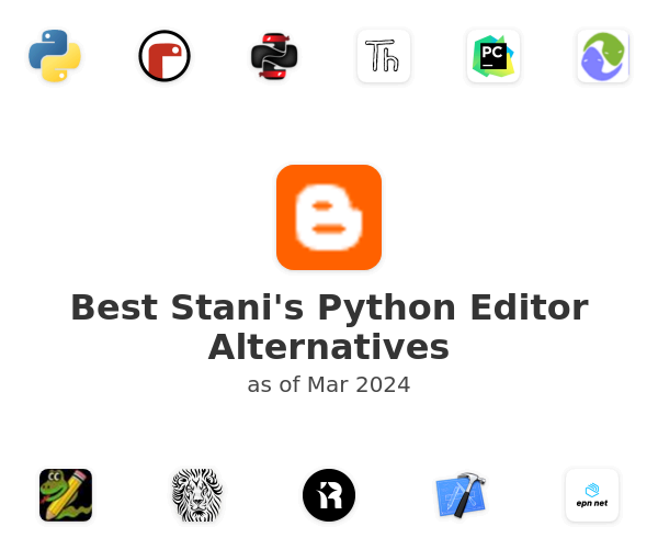 Best Stani's Python Editor Alternatives