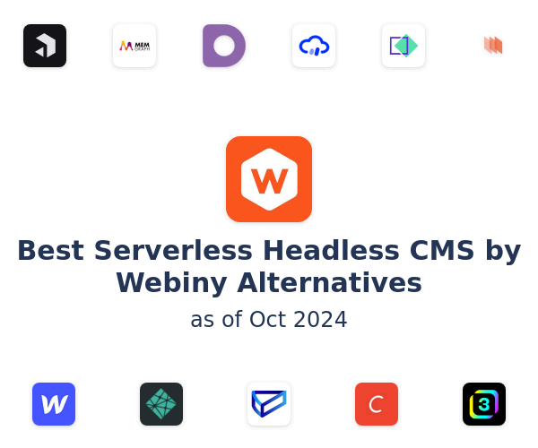 Best Serverless Headless CMS by Webiny Alternatives