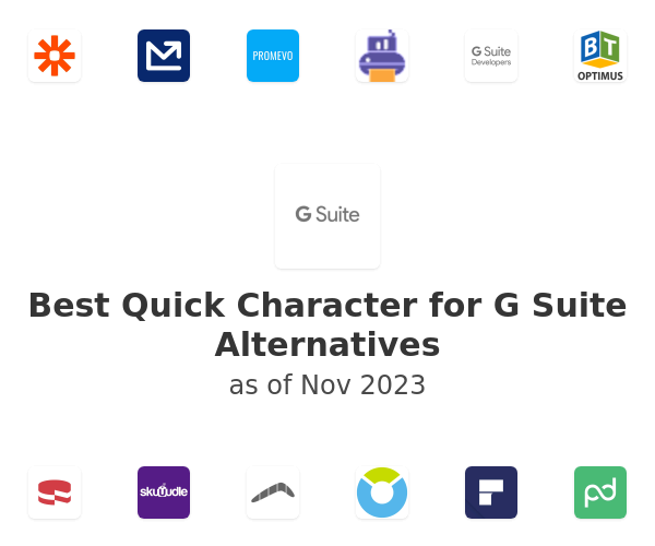 Best Quick Character for G Suite Alternatives