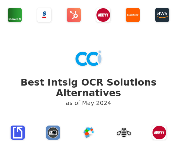 Best Intsig OCR Solutions Alternatives