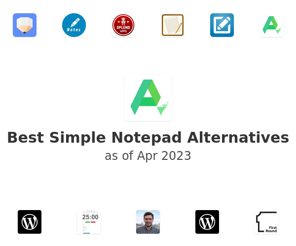 Best Simple Notepad Alternatives