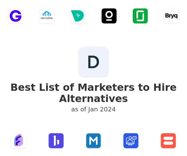 Best List of Marketers to Hire Alternatives