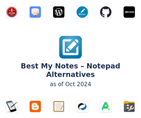 Best My Notes – Notepad Alternatives