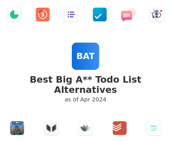 Best Big A** Todo List Alternatives
