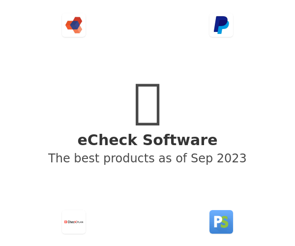The best eCheck products