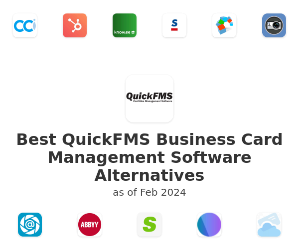 Best QuickFMS Business Card Management Software Alternatives