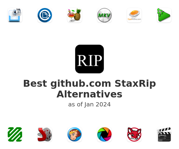 Best github.com StaxRip Alternatives