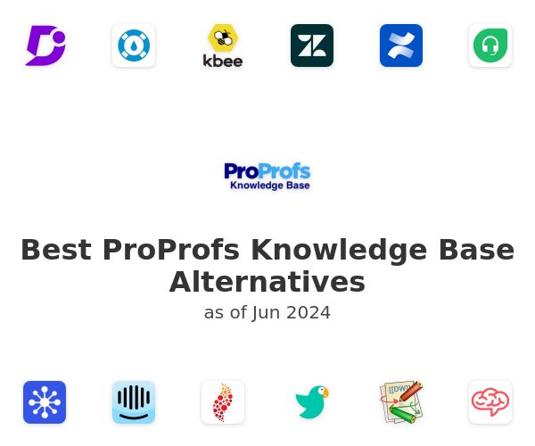 Best ProProfs Knowledge Base Alternatives