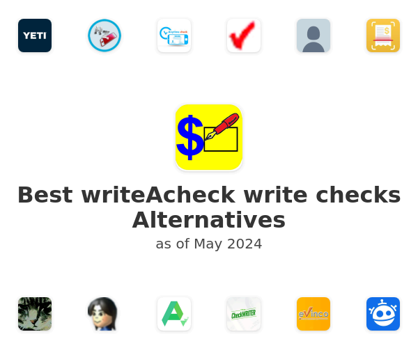 Best writeAcheck write checks Alternatives