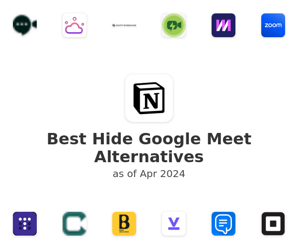 Best Hide Google Meet Alternatives