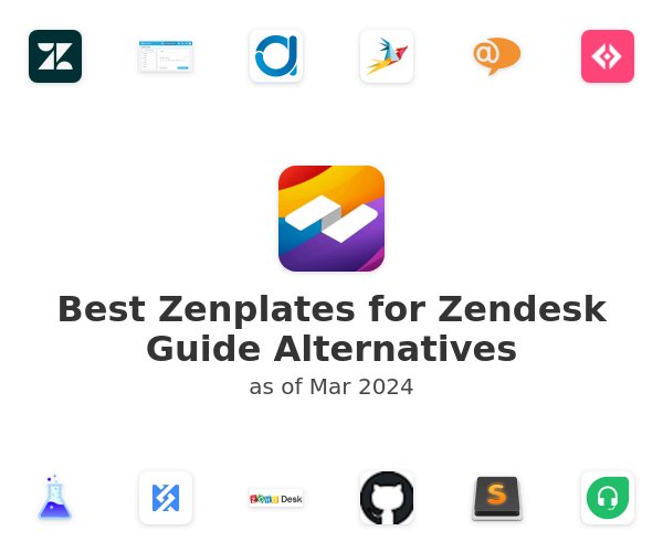 Best Zenplates for Zendesk Guide Alternatives
