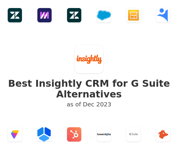 Best Insightly CRM for G Suite Alternatives
