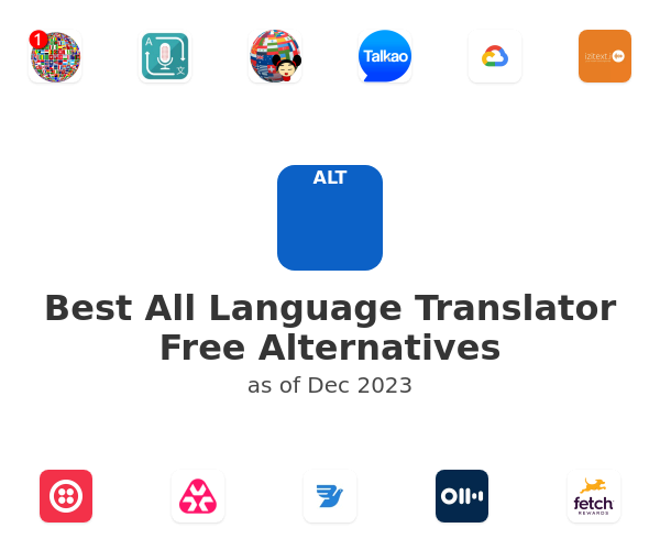 Best All Language Translator Free Alternatives