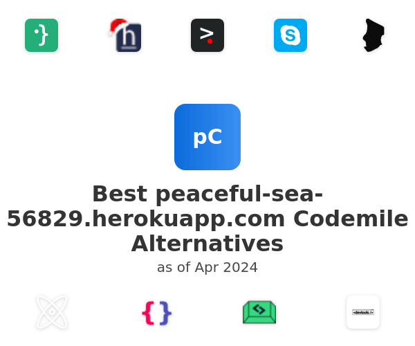 Best peaceful-sea-56829.herokuapp.com Codemile Alternatives