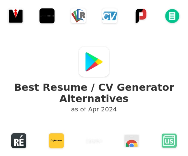 Best Resume / CV Generator Alternatives