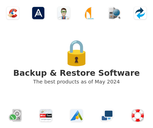 The best Backup & Restore products